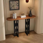 Modern Holz Innenbereich K&uuml;nstlerisch flurtisch,Flur Dekorativ konsolentisch,Eingangsbereich Foyer konsolentisch,flurm&ouml;bel Console Table,f&uuml;r Wohnzimmer,Flure.(Brown Black,100 * 35 * 80cm)