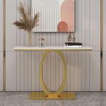 Generisch kaasaegne valge konsoollaud, aksessuaarilaud esikusse ja fuajeesse, rustikaalne &scaron;ikk disain elutuppa, stiilne konsoollaud kodukujunduseks