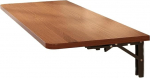 Wandmontierter Klapptisch - Mehrzweck, schwebender Schreibtisch f&uuml;r Wandw&auml;scherei Kleine R&auml;ume, for Heimb&uuml;ro Computerarbeitsplatz, Studie Arbeitsbank, K&uuml;che Esszimmer(Brown,80 * 40CM)