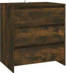 vidaXL 3 sahtliga k&uuml;ljelaud K&uuml;ljelaud Mitmeotstarbeline kapp Suitsutatud tammepuust 70 x 41 x 75 cm Puitmaterjali
