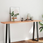 AUVYI S&ouml;&ouml;gilaua asenduslauaplaat 160 x 40 x 4 cm Lauaplaat Ristk&uuml;likukujuline baarilauaplaat Puidust kohvilaud kohvilaud Restoranid Helepruun massiivne tammepuit