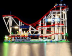 BRIKSMAX LED Lighting Set for Lego Creator Expert Roller Coaster, Compatible with Lego 10261 Building Blocks Model - Without Lego Set