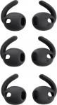 3 paari Silikoonist libisemiskindlad k&otilde;rvaklapid Samsung Galaxy Buds3 jaoks Mustad