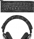 Geekria Paksendav Pullover Headband Cover, Headband Pillow/Headband Protector/Headband Stretchy Knitted kangast kaitsev &uuml;mbrised, &uuml;hildub AirPod Max k&otilde;rvaklappidega (must)