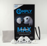 Comply TrueGrip MAX Premium Memory Foam asendusk&otilde;rvaklapid Apple AirPods Pro (3. p&otilde;lvkond) SmartSkin tehnoloogia Suurep&auml;rane m&uuml;raisolatsioon Valge Suurus M 3 paari