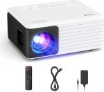 AKIYO Mini projektor, Full HD mobiiltelefon kodukino jaoks, O1 Video Small koos statiiviga, Trabare Outdoor, Mini projektor iOS, Android, Windows, &uuml;hildub HDMI/Laptop/USB/Fire Stick/PS5-ga