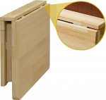 Klapptisch zur Wandmontage, robust, zusammenklappbar, Werkbank, platzsparend, Fr&uuml;hst&uuml;cksbar, vielseitiger Esstisch &ndash; Gr&ouml;&szlig;en L 40 x B 25 cm bis L 120 x B 25 cm