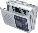 Retekess TR606 kassettmagnetofon, kassettmagnetofon, FM AM raadio, kaasaskantav kassetim&auml;ngija, 2 toiteallikat, kiire ette- ja tagasikerimine, vanade kassettide m&auml;ngimine (h&otilde;bedane)