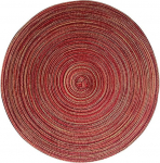 Ristk&uuml;likukujulised kangast kohamatid, komplekt 4 kootud boheemlasliku ringmustriga, kuumakindel, &uuml;mmargused kohamatid k&ouml;&ouml;ki, s&ouml;&ouml;gilauale, hotelli, kohamatid, 30 x 30 cm, punane