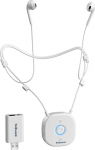 Holdsound juhtmevabad k&otilde;rvaklapid telerile, mugavad k&otilde;rvaklapid telerile USB saatjaga, lihtne seadistamine eakatele, ei ole viivitust, 30 meetri ulatus, 15 tundi (valge)