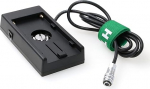 HT BMPCC 4K 6K NP-F970 adapter 2-pin toitekaablile 12 V 7,4 V Blackmagic Pocket Cinema Camera jaoks (sirge)