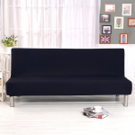 Topchances Armless Diivan Cover Stretch kangas Futon Diivan Voodi Stretch Cover Bed Throw Protector Elastic Spandex Modern Easy Couch Diivan Folding Shield