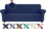ZNSAYOTX Super-Stretch-Couchbezug (180,3 cm - 231,1 cm), 2023, Universal-Sofabez&uuml;ge, passgenaue Schonbez&uuml;ge mit rutschfesten Schaumstoffst&auml;bchen, haarfestes Spandexgewebe, bequem und langlebig