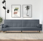 Elutoa m&ouml;&ouml;blikomplektid,Diivanikomplektid elutuppa,Diivanvoodi,Schlafsofa mit Kissen Dunkelgrau Samtmodulaarne diivan,modulaarne diivan,V&auml;lisplatsi m&ouml;&ouml;bel,