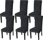 Fuloon Sametist toolikatted, universaalsed toolikatted, komplekt 6, sametist veniv toolikate kaitsekate, eemaldatav pestav toolikate hotelli, s&ouml;&ouml;gitoa, tseremoonia, banketi, pulma, peo jaoks