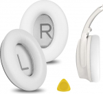 Geekria QuickFit asendusk&otilde;rvapadjad Bose QuietComfort, QC45, QC35, QC35 ii, QC25, QC15, QC2, AE2, AE2i, AE2w, SoundTrue, SoundLink AE k&otilde;rvapadjad, k&otilde;rvaklapi kate (valge suits)