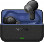 realme Buds T500 Pro Kabellose Bluetooth-k&otilde;rvaklapp, Ger&auml;uschunterdr&uuml;ckung (ANC), 12,4-mm-Treiber, 56h Akkulaufzeit, KI-&Uuml;bersetzung, Type-C,Touch-Steuerung, IP55 Candy-Box-Design, Schwarz