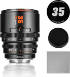 7artisans 35 mm T2.1 Cine Lens S35 Frame Compatible with Canon RF-S Mount for Red Komodo/Komodo X/Canon C70/R7/R50/R10 (Black)