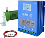 2000 W tuule-p&auml;ikese h&uuml;briid MPPT Boost laengukontroller 1000 W p&auml;ikesepaneel 1000 W tuuleturbiin 24 V 48 V aku regulaator Tuule-p&auml;ikese lisaseadme kontroller LCD-ekraaniga ja Dump koormus