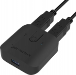 Sabrent USB 3.0 jagamisl&uuml;liti mitmele arvutile ja lisaseadmetele LED-seadme n&auml;idikud (USB-SW30)