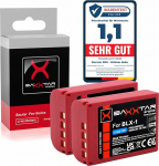 Baxxtar MaxProtect 2 x BLX-1 aku 2600 mAh &uuml;hildub Olympus OM-1 OM-3 OM1 OM3 BLX1 BL-X1 BL X1 BLX 1, NTC anduriga ja kuumakindla V1 korpusega asendusaku, tulekindel.