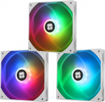 TR-Thermalright TL-C14CW-S X3 140mm CPU PWM ventilaator 1500RPM Vaikne jahutus valge CPU ventilaator 3 Pack Suur &otilde;humaht 75.8CFM ARGB LED Saab &uuml;hendada korpuse / protsessorijahutiga
