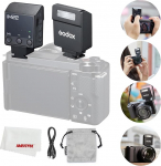 Godox iM22 Mini Flash Speedlite 440 t&auml;isv&otilde;imsuseline v&auml;lklambi &uuml;he kontaktiga kuumaluku sisseehitatud liitium aku Fuji/Sony/Nikon/Canon/Olympus kaamerale (iM22)
