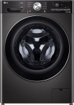 LG V9WD128H2B, klass A, pesukuivati 12-8 kg, 1360 p/min, AI Direct Drive, t&auml;itmisfunktsioon, kiire pesuts&uuml;kkel 39 minutiga, auruga, 60 x 61 x 85 cm, must roostevabast terasest.