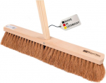 BawiTec Craftsman Broom Industrial Broom 40 cm lai / pikk koos k&auml;epideme auguga ja t&ouml;&ouml;riista puidust k&auml;epidemega 160 cm, t&ouml;&ouml;koja luud koos kookosp&auml;hkli looduslikest kiududest harjastega, saali luud koos k&auml;epidemega (luud 40 cm).
