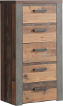 Newroom Sideboard Vanast puidust vintage ja betoonist Sideboard Modern Industrial - 61.6 x 117.8 x 41.3 cm (B x K x S) - Highboard Sideboard - [Dally.Two] elutuba-kontor