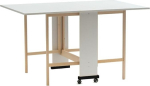 Platzsparender Klapptisch wei&szlig; Esche 24x90x78H cm - Vairo