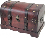 HMF 6403800 Aarete kirst lukuga Piraat puidust kast Erinevad suurused