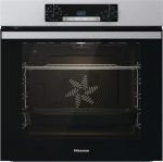 Hisense BI64211PX Multifunctional Oven with Air Fryer without Oil, Large Capacity 77 L, Simultanea 5 Levels, XXL Fan, Pizza Mode 300 Degrees, Removable Stainless Steel Doors