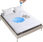 Aimtton veekindel madratsikaitse 160 x 200 cm Puuvillane veekindel madratsi pealisplaat inkontinentsi pad pesemisv&otilde;imeline niiskuskaitse hingav (&Ouml;ko-Tex&reg; Standard 100)