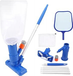 Basseinip&otilde;randa tolmuimeja, kaasaskantav basseini puhastamise komplekt tolmuimeja koos koti kalav&otilde;rguga basseini tiigi purskkaevu, lehtede, muda, liiva puhastamiseks