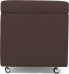 ARKETICOM New Pandora Swing Pouf Puff Storage Box with Wheels Faux Leather Footrest with Wheels PoltArketicom Pandora Swing Pouf Storage Box with Wheels Faux Leather Design 42 x 42 cm