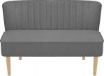 244070 Diivan kangas 117 x 55,5 x 77 cm helehall