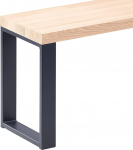 LAMO Manufaktur LSB-01-A-001-80-7016S S&ouml;&ouml;gitoa puidust pink 30 x 80 x 47 cm M&ouml;&ouml;blijalad Simple Antratsiit / Raw