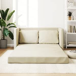 JUDYY P&otilde;randadiivan magamisfunktsiooniga, kreemikas 112 x 174 x 55 cm, kunstnahast, Lounge diivan, diivanid ja diivanid, Relax diivan, diivan elutuppa - 353974