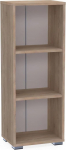 Bracia Mebelek Sonoma tammepuust riiul, 40 cm lai, &otilde;huke raamaturiiul, kontorim&ouml;&ouml;bel, 40 x 30 x 106 cm, raamaturiiul, 3 kambrit, kontorimappide riiul