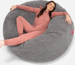 Lounge Pug, "Mega-Mammut" diivan-kott XXL, diivanvoodi, Pom-Pom Antratsiit