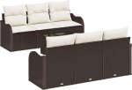 Rantry Garten-Sofa-Set 7 tk Braun 55 x 55 x 37 cm Poly Rattan mudel3345588