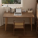 Moderner Computertisch f&uuml;r Heimb&uuml;ro, Holz- und Metall-Arbeitsplatz f&uuml;r Laptop, Chefb&uuml;ro, Tisch, Arbeitszimmer, Schreibtisch, stilvolles Heimb&uuml;ro-M&ouml;bel, ergonoomisches Design