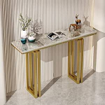 V&auml;ike sissep&auml;&auml;sulaud, 100cm konsoollaud metallist raamiga elutuppa, esikusse, esikusse (kuldne 3)