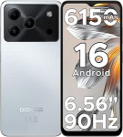 DOOGEE Note 56 Android 16 nutitelefon ilma lepinguta, 6150 mAh aku, 8,45 mm Ultra Thin + 6,56-tolline HD + 90 Hz mobiiltelefon Odav, Octa Core, 24 GB + 64 GB/ 2TB TF, 4G Dual SIM Simlock-free mobiiltelefonid, Face ID/GPS/OTG