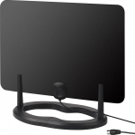 August DTA455 DVB-T/DVB-T2 HD antenn 1080p digitaalne teleantenn 5dBi tugevam siseantenn k&otilde;rge ulatusega aluse/liimiplaat 3 m kaabli jaoks televisioonile ja k&otilde;igile DVB-T2 seadmetele siseruumides ja v&auml;listingimustes