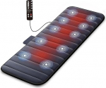 COMFIER elektriline massaažimatt soojusfunktsiooniga kogu keha massaažiks, vibratsioonimassaažimatt 10 mootoriga, 2 teraapia soojenduspadjaga, 5 massaažimoodust ja 3 vibratsioonitugevust, kingitus