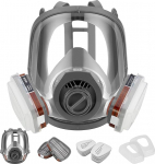 Vоllmаske Reusable Respirator Mask with Filter to Protect Against Vapours & Particles Gas Mask Function Mask Dust Mask for Paints, Varnishes, Carpentry, Agriculture