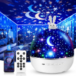 Night Light, Starry Sky Projector Children with 15 Films, Night Light Children's Night Light Baby, Bluetooth Star Projector, LED Projector Starry Sky Bedside Lamp Children, Night Lamp Children's Room