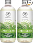 Room Fragrance Refill Lemongrass - Lemongrass 1000 ml - 2 x 500 ml - Refill Bottle with Natural Pure Essential Lemongrass Oil - Intensive & Long-Lasting Natural for Room - Kitchen